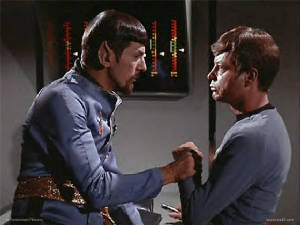 Even in the Mirror Universe, they love each other.
